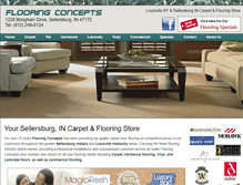 Tablet Screenshot of flooringconceptssellersburg.com